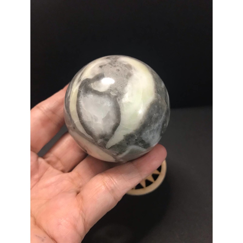 Natural Shell Jasper Sphere - Picture 6 of 7